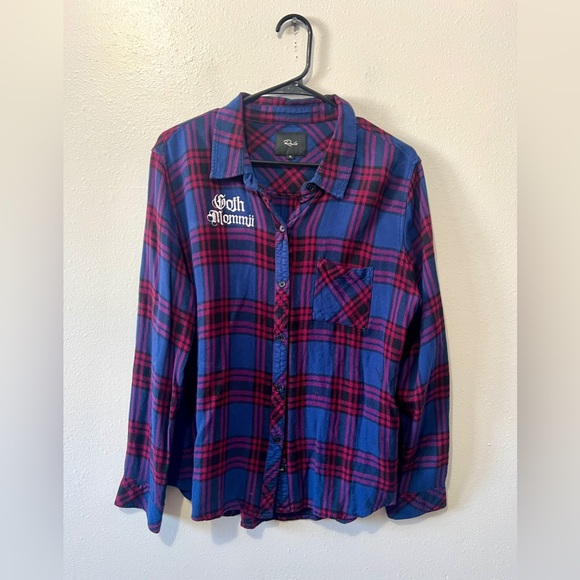 Rails Plaid Hunter 'Goth Mommji' Button Down Top - XL - Picture 6 of 13